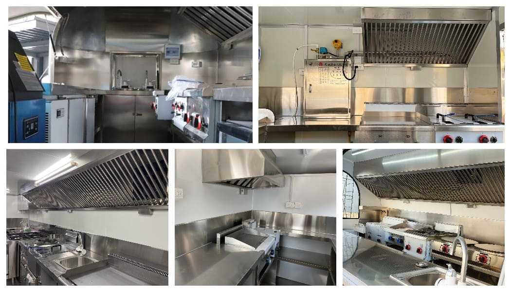 the interior designs of our fast food trailers
